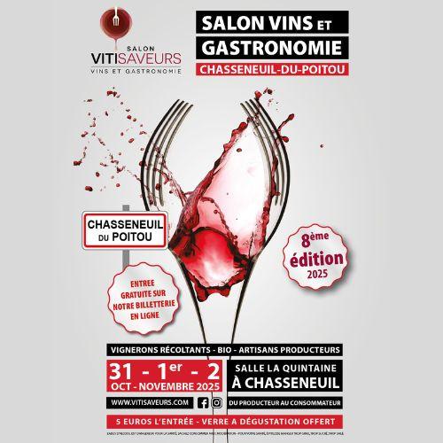 sortie à CHASSENEUIL DU POITOU, Vienne. SALON VITISAVEURS - VINS ET GASTRONOMIE Sortir à CHASSENEUIL DU POITOU(Vienne). CHASSENEUIL DU POITOU.