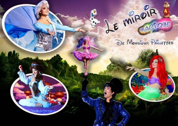sortie à MEZOS, Landes. SPECTACLE ENFANTS LE MIROIR MAGIQUE DE M. PAILLETT Sortir à MEZOS(Landes). MEZOS.