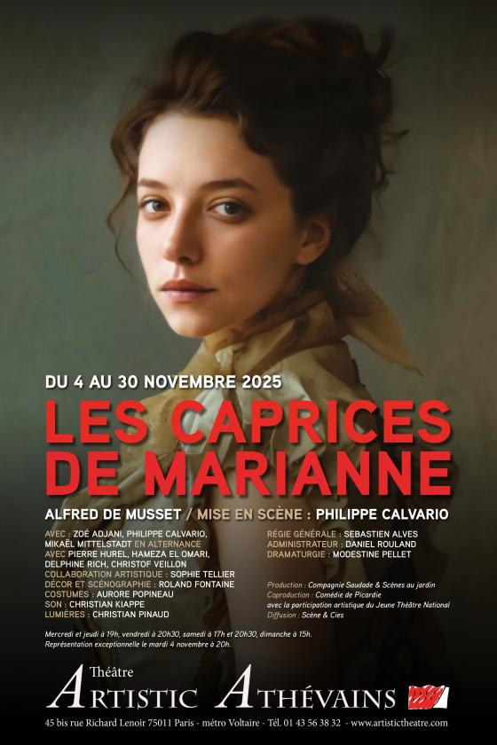 sortie à PARIS, Paris. LES CAPRICES DE MARIANNE D'ALFRED DE MUSSET Sortir à PARIS(Paris). PARIS.