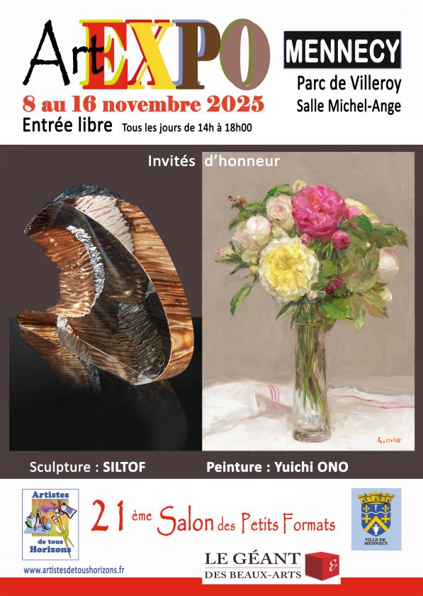 sortie à MENNECY, Essonne. ART EXPO 21ÈME SALON DES PETITS FORMATS Sortir à MENNECY(Essonne). MENNECY.