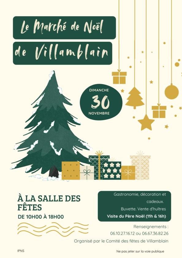 sortie à VILLAMBLAIN, Loiret. MARCHÉ DE NOËL DE VILLAMBLAIN Sortir à VILLAMBLAIN(Loiret). VILLAMBLAIN.