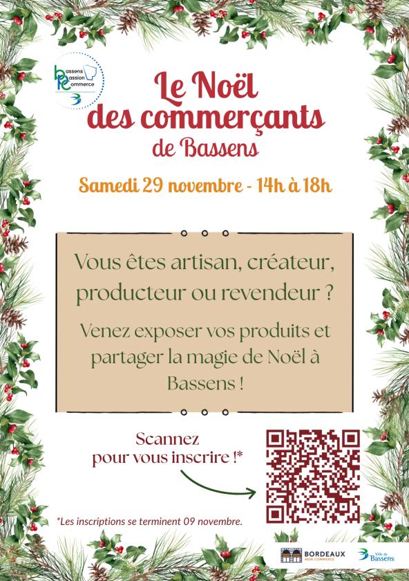 sortie à BASSENS, Gironde. NOËL DES COMMERÇANTS DE BASSENS Sortir à BASSENS(Gironde). BASSENS.