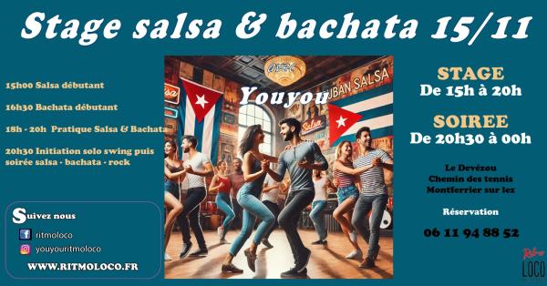 sortie à MONTFERRIER SUR LEZ, Hérault. STAGE SALSA & BACHATA + SOIRÉE Sortir à MONTFERRIER SUR LEZ(Hérault). MONTFERRIER SUR LEZ.