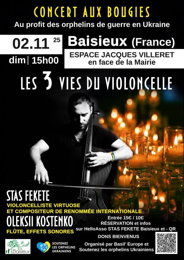 sortie à BAISIEUX, Nord. LES 3 VIES DU VIOLONCELLE | STAS FEKETE  Sortir à BAISIEUX(Nord). BAISIEUX.