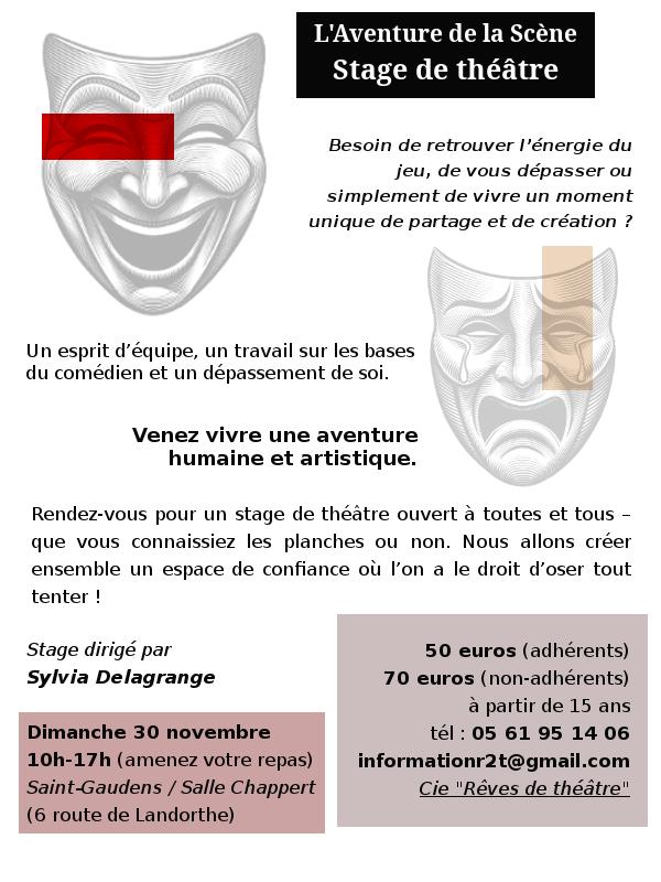 sortie à ST GAUDENS, Haute Garonne. STAGE DE THÉÂTRE Sortir à ST GAUDENS(Haute Garonne). ST GAUDENS.