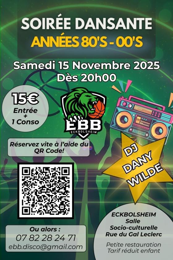 sortie à ECKBOLSHEIM, Bas Rhin. SOIRÉE DANSANTE ANNÉES 80 À 00 Sortir à ECKBOLSHEIM(Bas Rhin). ECKBOLSHEIM.