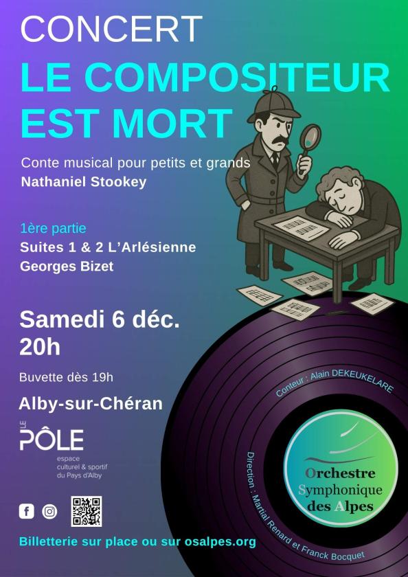 sortie à ALBY SUR CHERAN, Haute Savoie. CONCERT LE COMPOSITEUR EST MORT Sortir à ALBY SUR CHERAN(Haute Savoie). ALBY SUR CHERAN.