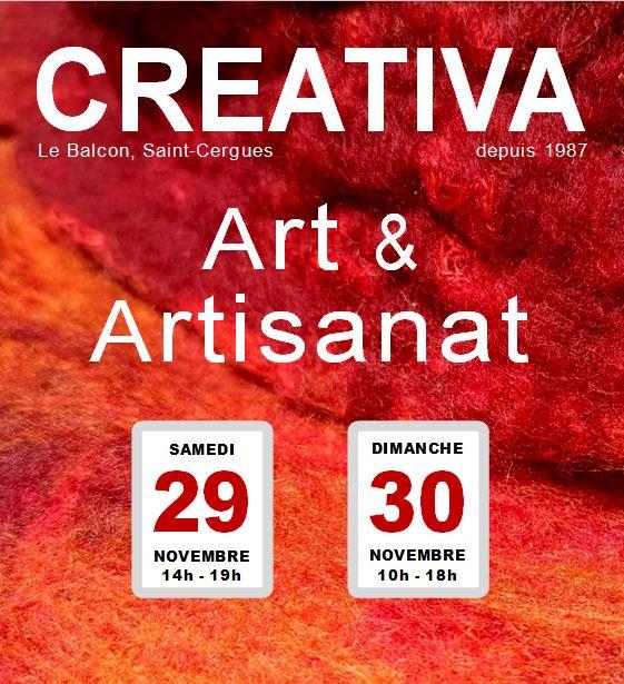 sortie à ST CERGUES, Haute Savoie. CREATIVA EXPOSITION D'ART & ARTISANAT Sortir à ST CERGUES(Haute Savoie). ST CERGUES.
