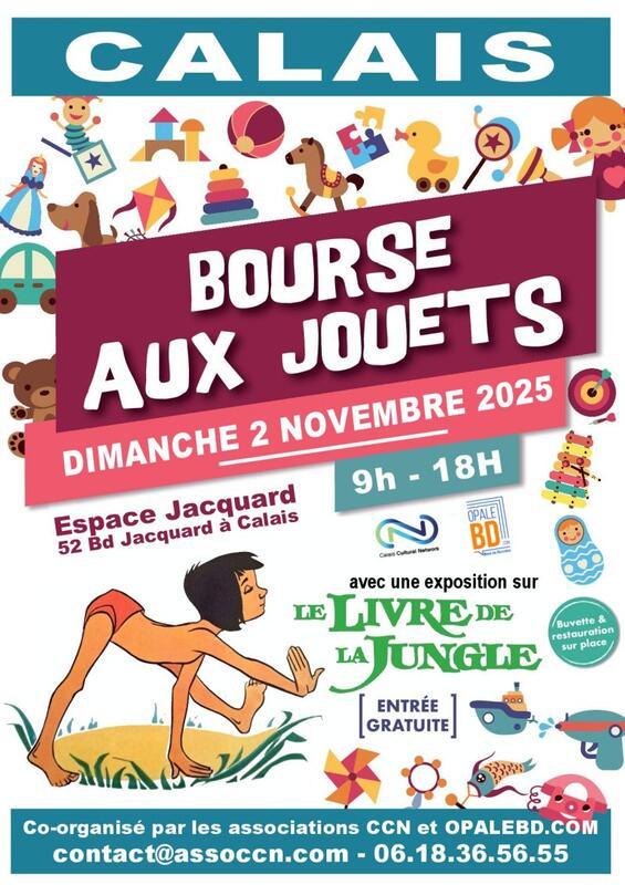 sortie à CALAIS, Pas de Calais. BOURSE AUX JOUETS ET LIVRES D'ENFANTS Sortir à CALAIS(Pas de Calais). CALAIS.