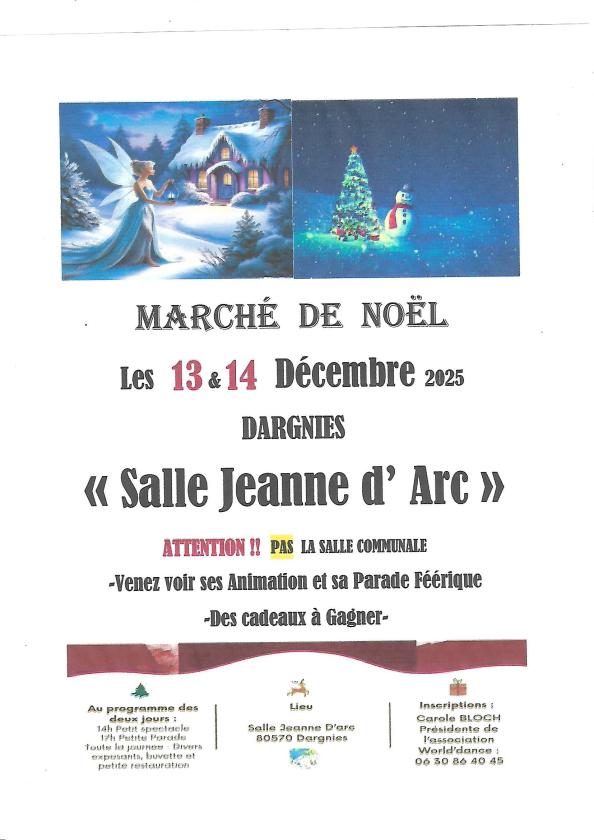 sortie à DARGNIES, Somme. MARCHE DE NOËL Sortir à DARGNIES(Somme). DARGNIES.
