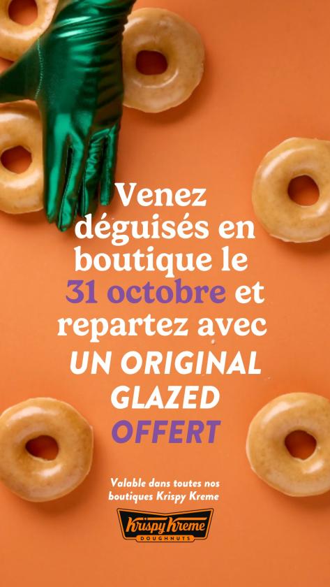 sortie à PARIS, Paris. KRISPY KREME OFFRE UN DOUGHNUT POUR HALLOWEEN Sortir à PARIS(Paris). PARIS.