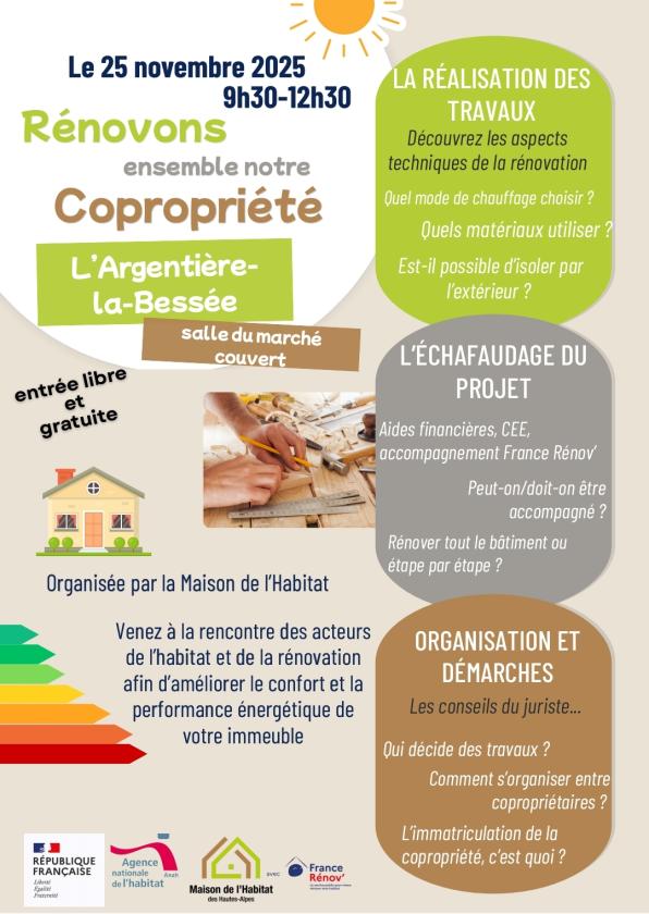 sortie à L ARGENTIERE LA BESSEE, Hautes Alpes. RÉNOVONS ENSEMBLE NOTRE COPROPRIÉTÉ Sortir à L ARGENTIERE LA BESSEE(Hautes Alpes). L ARGENTIERE LA BESSEE.