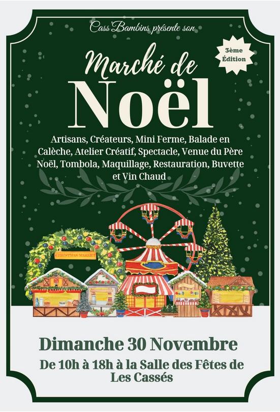 sortie à LES CASSES, Aude. MARCHÉ DE NOËL Sortir à LES CASSES(Aude). LES CASSES.