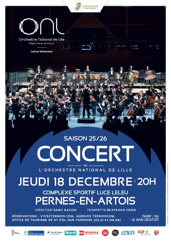 sortie à PERNES, Pas de Calais. ORCHESTRE NATIONAL DE LILLE Sortir à PERNES(Pas de Calais). PERNES.