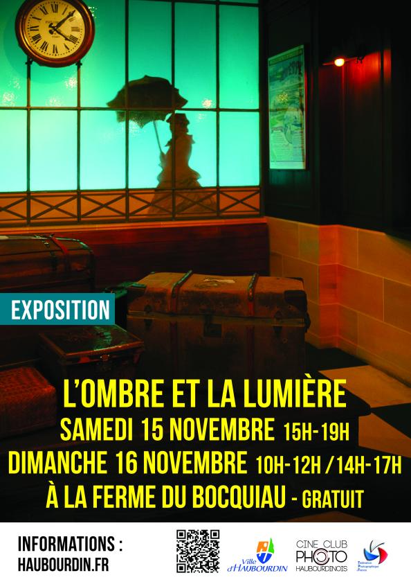 sortie à HAUBOURDIN, Nord. "L'OMBRE ET LA LUMIÈRE" - EXPOSITION DU PHOTO-CINÉ Sortir à HAUBOURDIN(Nord). HAUBOURDIN.
