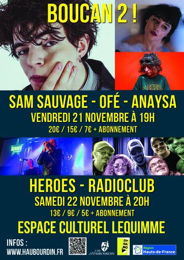sortie à HAUBOURDIN, Nord. SAM SAUVAGE, ANAYSA ET OFE : BOUCAN 2 Sortir à HAUBOURDIN(Nord). HAUBOURDIN.