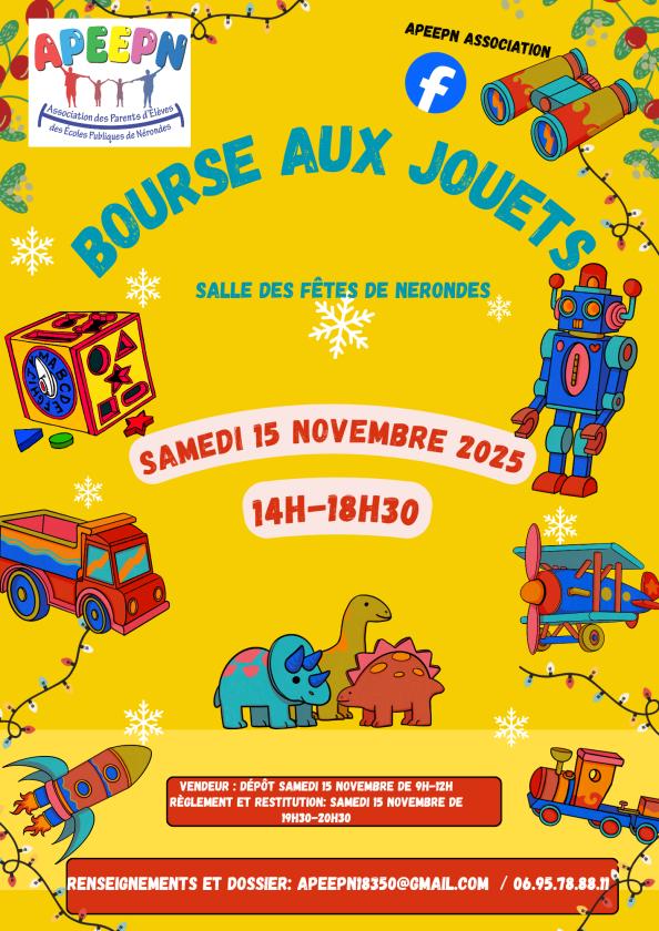 sortie à NERONDES, Cher. BOURSE AUX JOUETS Sortir à NERONDES(Cher). NERONDES.