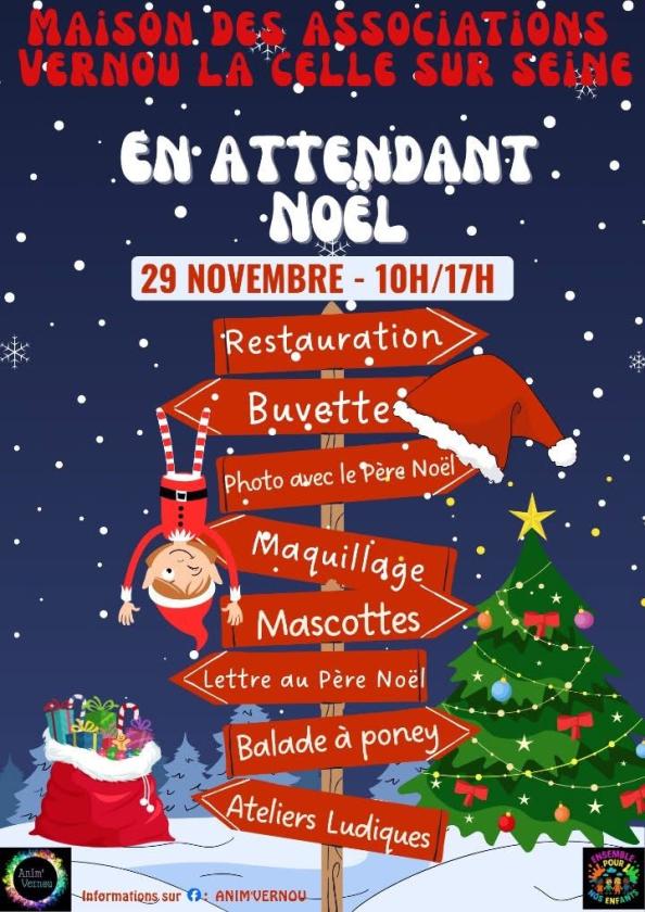 sortie à VERNOU LA CELLE SUR SEINE, Seine et Marne. KERMESSE DE NOËL  Sortir à VERNOU LA CELLE SUR SEINE(Seine et Marne). VERNOU LA CELLE SUR SEINE.