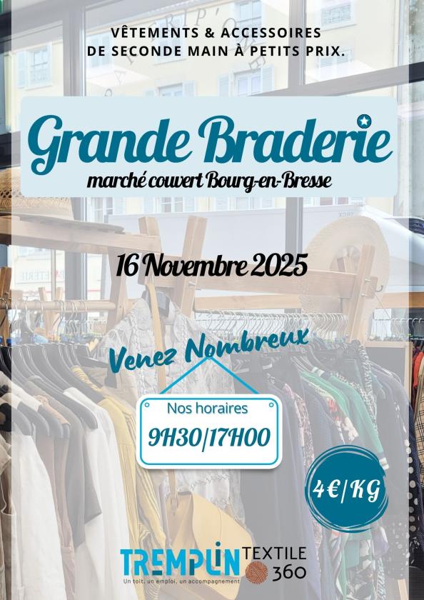 sortie à BOURG EN BRESSE, Ain. GRANDE BRADERIE Sortir à BOURG EN BRESSE(Ain). BOURG EN BRESSE.