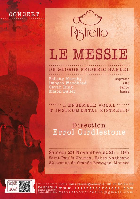 sortie à MONACO, Monaco. CONCERT LE MESSIE DE HAENDEL Sortir à MONACO(Monaco). MONACO.