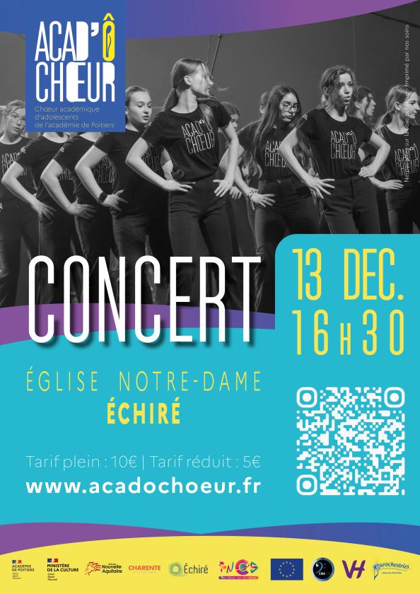 sortie à ECHIRE, Deux Sèvres. CONCERT ACAD'ÔCHŒUR Sortir à ECHIRE(Deux Sèvres). ECHIRE.