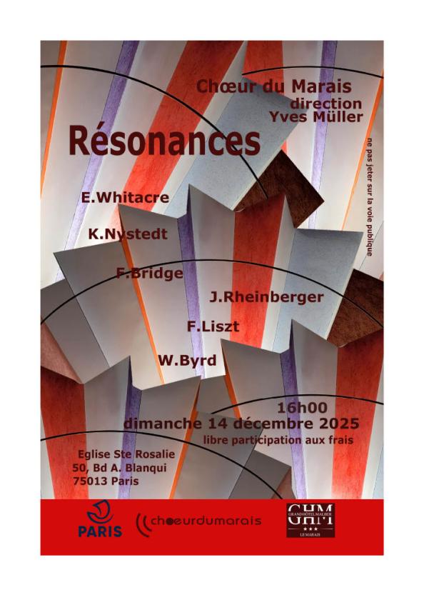 sortie à PARIS, Paris. CONCERT RÉSONANCES Sortir à PARIS(Paris). PARIS.