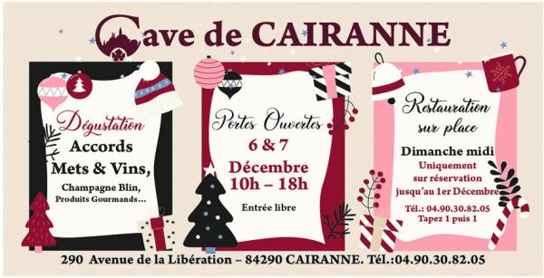 sortie à CAIRANNE, Vaucluse. LES PORTES OUVERTES DE LA CAVE DE CAIRANNE Sortir à CAIRANNE(Vaucluse). CAIRANNE.