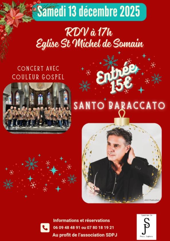 sortie à SOMAIN, Nord. CONCERT DE NOËL GOSPEL Sortir à SOMAIN(Nord). SOMAIN.