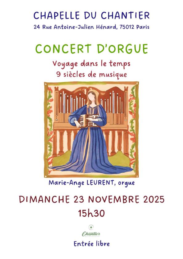 sortie à PARIS, Paris. CONCERT D'ORGUE : MILLE ANS DE MUSIQUE Sortir à PARIS(Paris). PARIS.