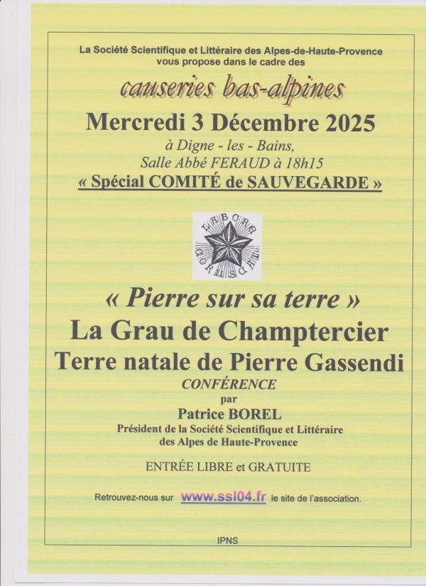 sortie à DIGNE LES BAINS, Alpes de Hte Provence. CAUSERIES BAS-ALPINES Sortir à DIGNE LES BAINS(Alpes de Hte Provence). DIGNE LES BAINS.