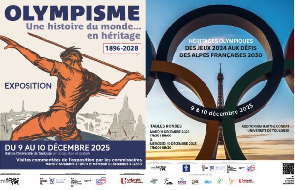 sortie à TOULOUSE, Haute Garonne. COLLOQUE HÉRITAGES OLYMPIQUES Sortir à TOULOUSE(Haute Garonne). TOULOUSE.