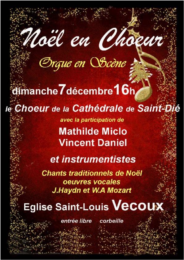 sortie à VECOUX, Vosges. CONCERT DE NOËL Sortir à VECOUX(Vosges). VECOUX.