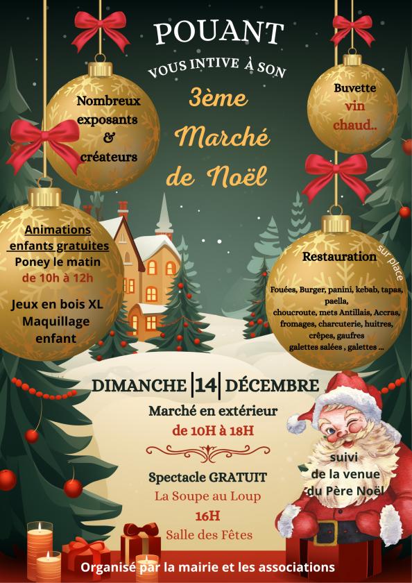 sortie à POUANT, Vienne. MARCHÉ DE NOËL Sortir à POUANT(Vienne). POUANT.
