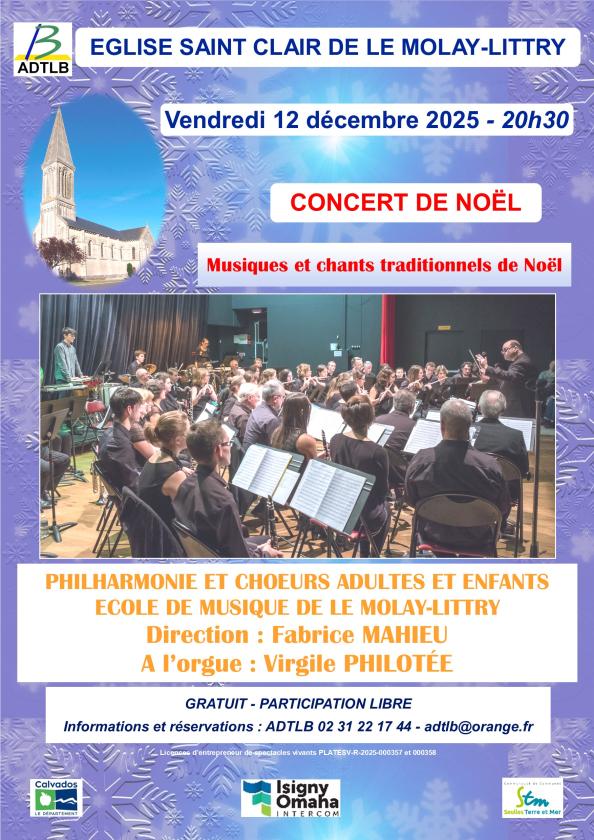sortie à LE MOLAY LITTRY, Calvados. MUSIQUES ET CHANTS TRADITIONNELS DE NOËL Sortir à LE MOLAY LITTRY(Calvados). LE MOLAY LITTRY.