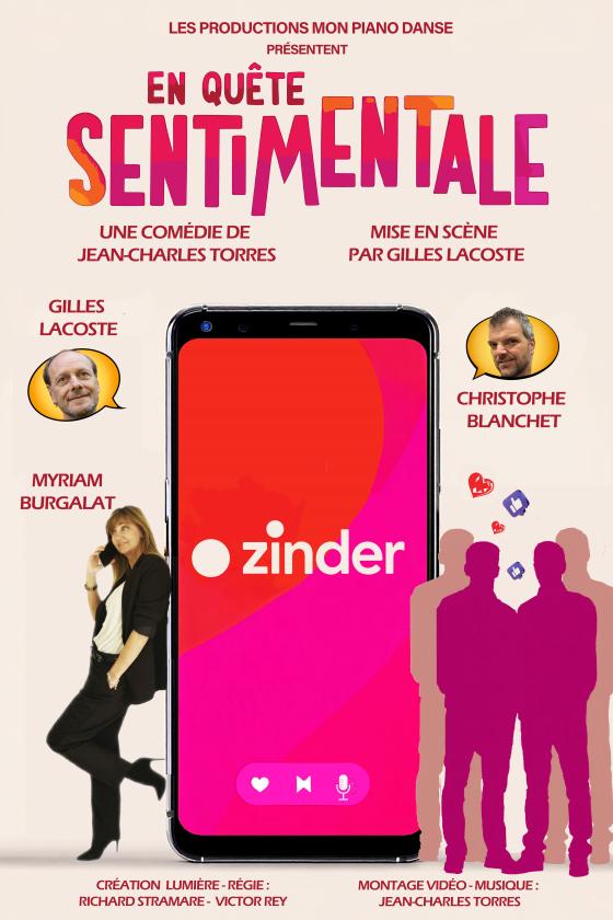 sortie à PORTET SUR GARONNE, Haute Garonne. THÉÂTRE : "EN QUÊTE SENTIMENTALE" Sortir à PORTET SUR GARONNE(Haute Garonne). PORTET SUR GARONNE.