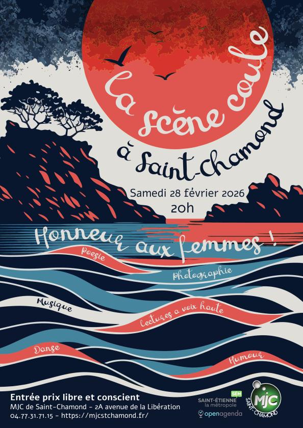 sortie à ST CHAMOND, Loire. LA SCÈNE COULE À SAINT-CHAMOND Sortir à ST CHAMOND(Loire). ST CHAMOND.