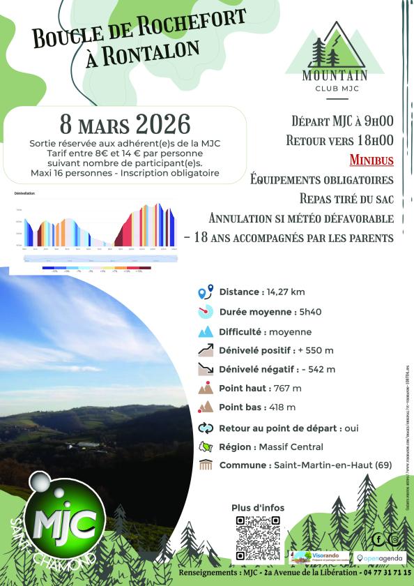 sortie à ST CHAMOND, Loire. BOUCLE DE ROCHEFORT À RONTALON Sortir à ST CHAMOND(Loire). ST CHAMOND.