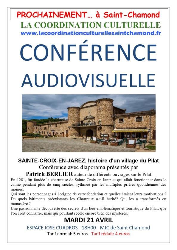 sortie à ST CHAMOND, Loire. SAINTE-CROIX-EN-JAREZ, HISTOIRE D'UN VILLAGE DU PI Sortir à ST CHAMOND(Loire). ST CHAMOND.