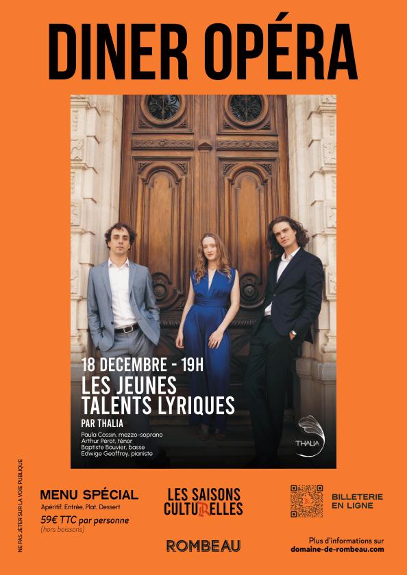 sortie à RIVESALTES, Pyrénées Orientales. LES SAISONS CULTURELLES - DÎNER OPÉRA Sortir à RIVESALTES(Pyrénées Orientales). RIVESALTES.