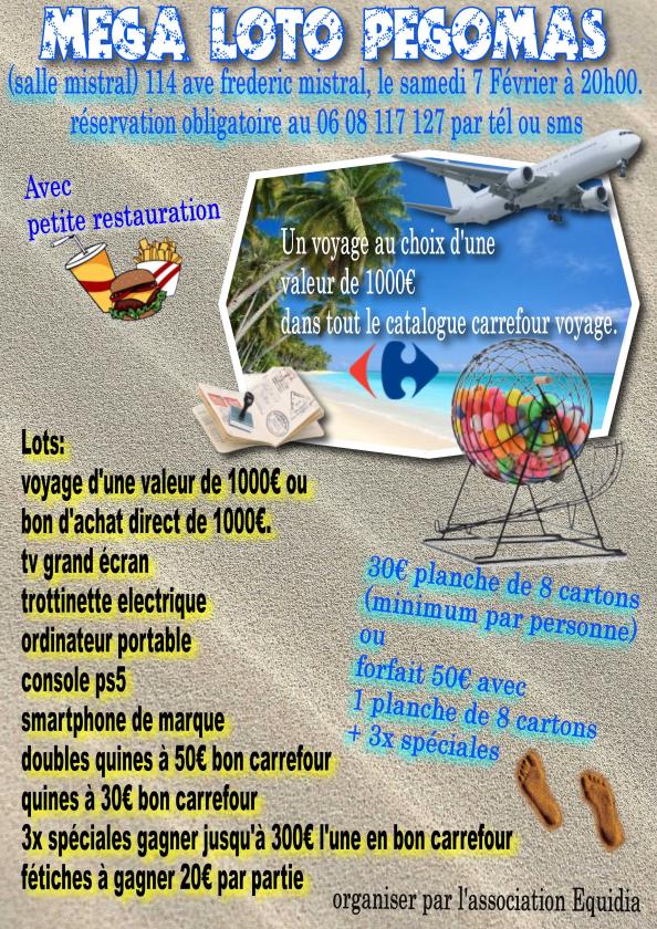 sortie à PEGOMAS, Alpes Maritimes. MÉGA LOTO AVEC SUPERBE LOTS À PÉGOMAS Sortir à PEGOMAS(Alpes Maritimes). PEGOMAS.