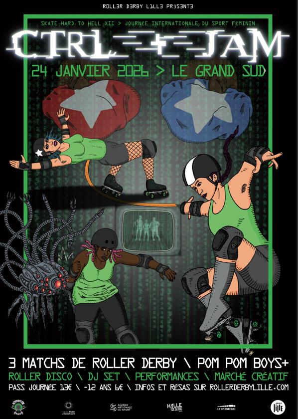 sortie à LILLE, Nord. SKATE HARD TO HELL - CTRL+JAM Sortir à LILLE(Nord). LILLE.