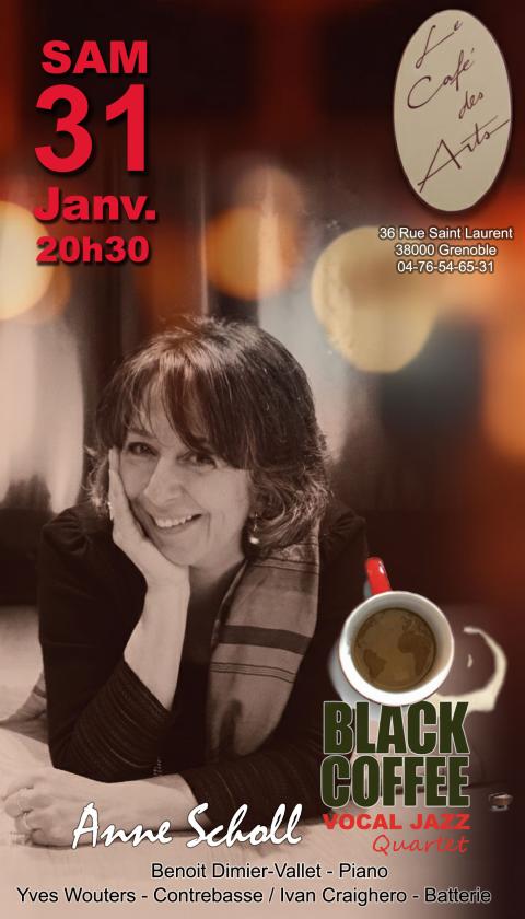 sortie à GRENOBLE, Isère. BLACK COFFEE : VOCAL JAZZ QUARTET Sortir à GRENOBLE(Isère). GRENOBLE.