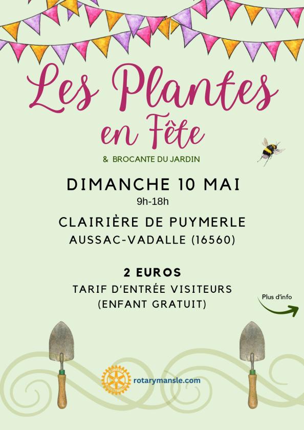 sortie à AUSSAC VADALLE, Charente. LES PLANTES EN FÊTE Sortir à AUSSAC VADALLE(Charente). AUSSAC VADALLE.