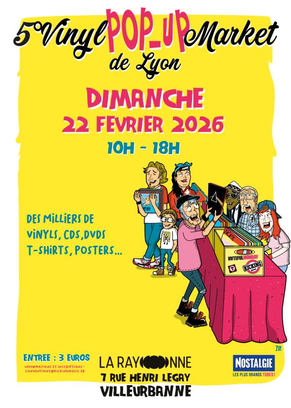 sortie à VILLEURBANNE, Rhône. 5° VINYL POP-UP MARKET DE LYON Sortir à VILLEURBANNE(Rhône). VILLEURBANNE.