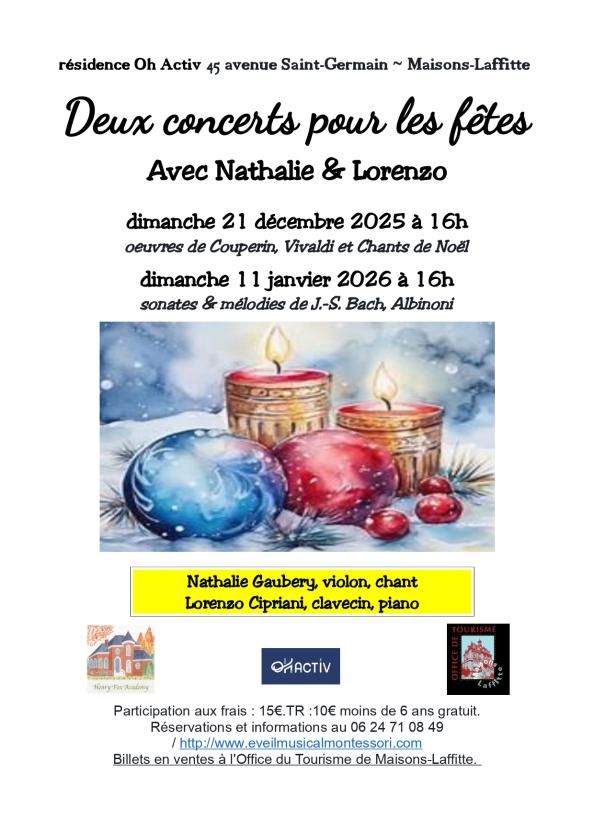 sortie à MAISONS LAFFITTE, Yvelines. CONCERT DE NOËL Sortir à MAISONS LAFFITTE(Yvelines). MAISONS LAFFITTE.