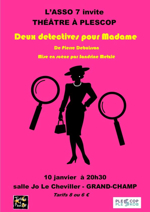 sortie à GRAND CHAMP, Morbihan. DEUX DÉTECTIVES POUR MADAME Sortir à GRAND CHAMP(Morbihan). GRAND CHAMP.