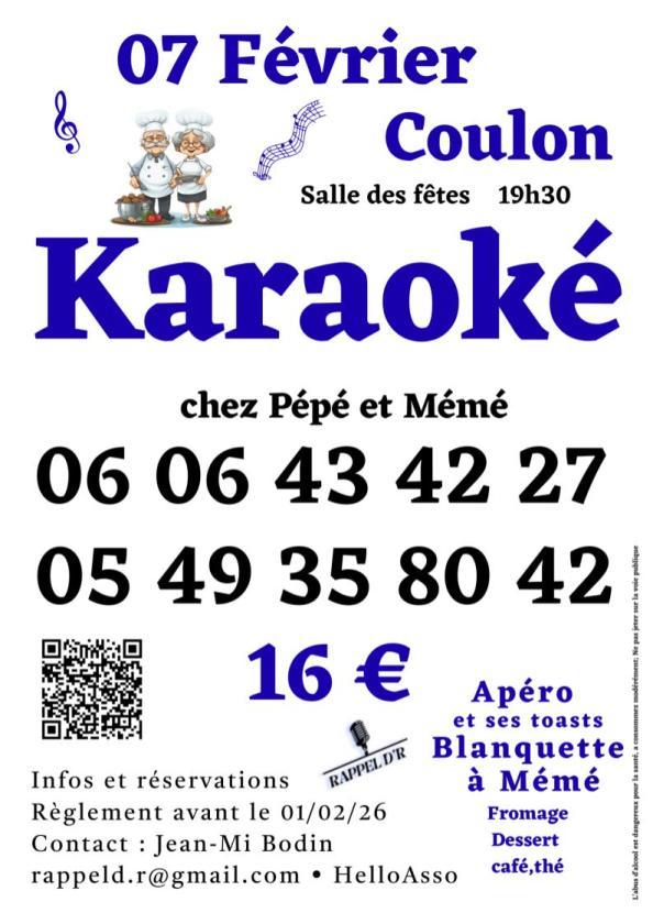 sortie à COULON, Deux Sèvres. KARAOKÉ Sortir à COULON(Deux Sèvres). COULON.