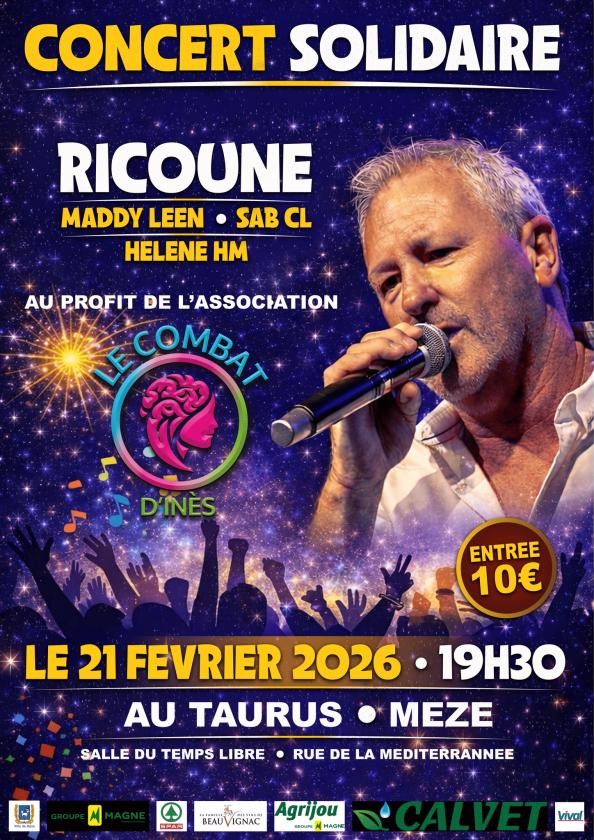 sortie à BALARUC LES BAINS, Hérault. CONCERT SOLIDAIRE AVEC RICOUNE Sortir à BALARUC LES BAINS(Hérault). BALARUC LES BAINS.