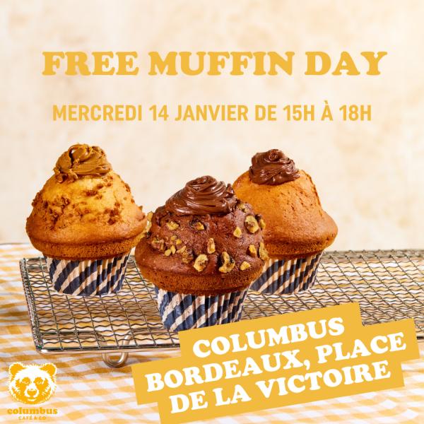 sortie à BORDEAUX, Gironde. COLUMBUS CAFÉ ORGANISE UN FREE MUFFIN DAY À BORDEA Sortir à BORDEAUX(Gironde). BORDEAUX.