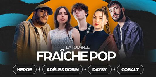 sortie à CRAPONNE, Rhône. FRAÎCHE POP - HEROE ✩ ADÈLE & ROBIN ✩ DAYSY ✩ COBA Sortir à CRAPONNE(Rhône). CRAPONNE.